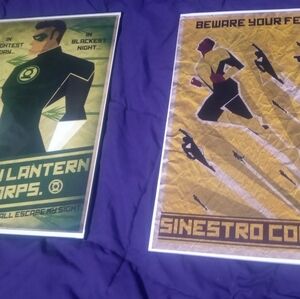 Green Lantern and Sinestro Corps Posters